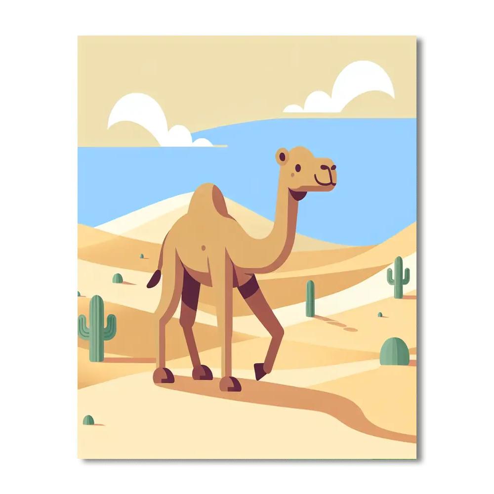 Desert Camel Trek Painting By Numbers Kit