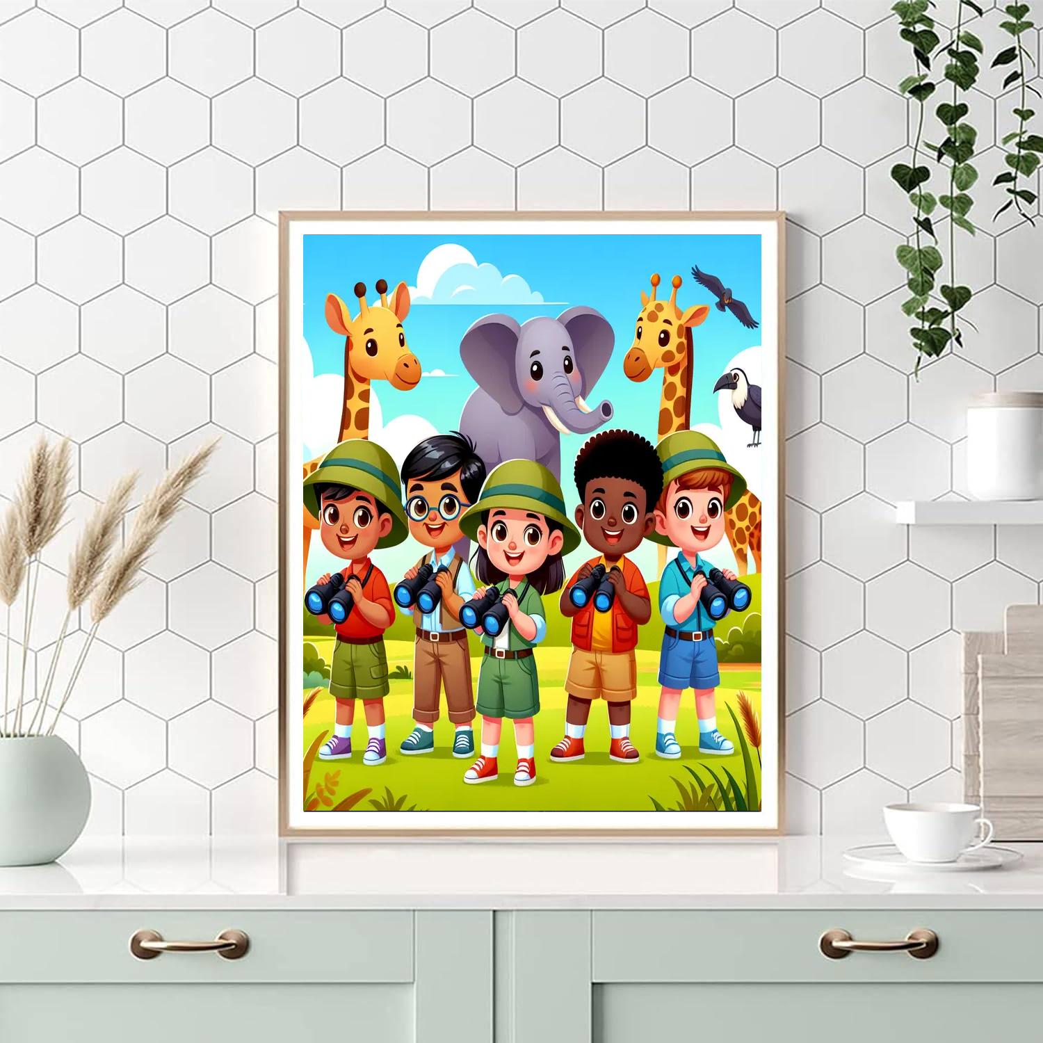 Safari Adventure Seekers Paint By Numbers