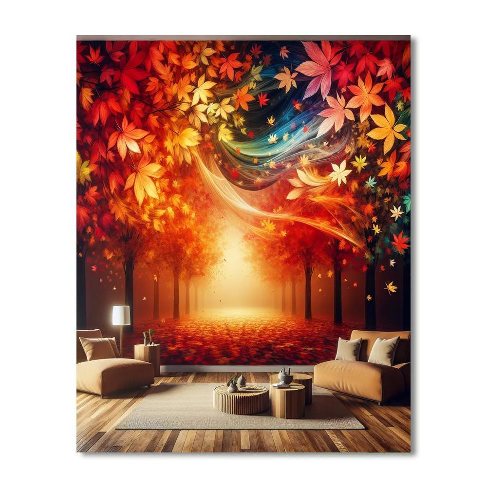 Crisp Autumn Leaves Paint By Number