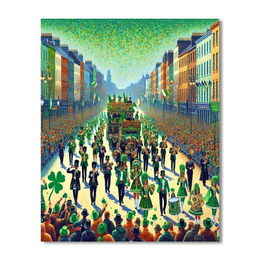 St Patrick's Day - Dublin Paint By Numbers Art