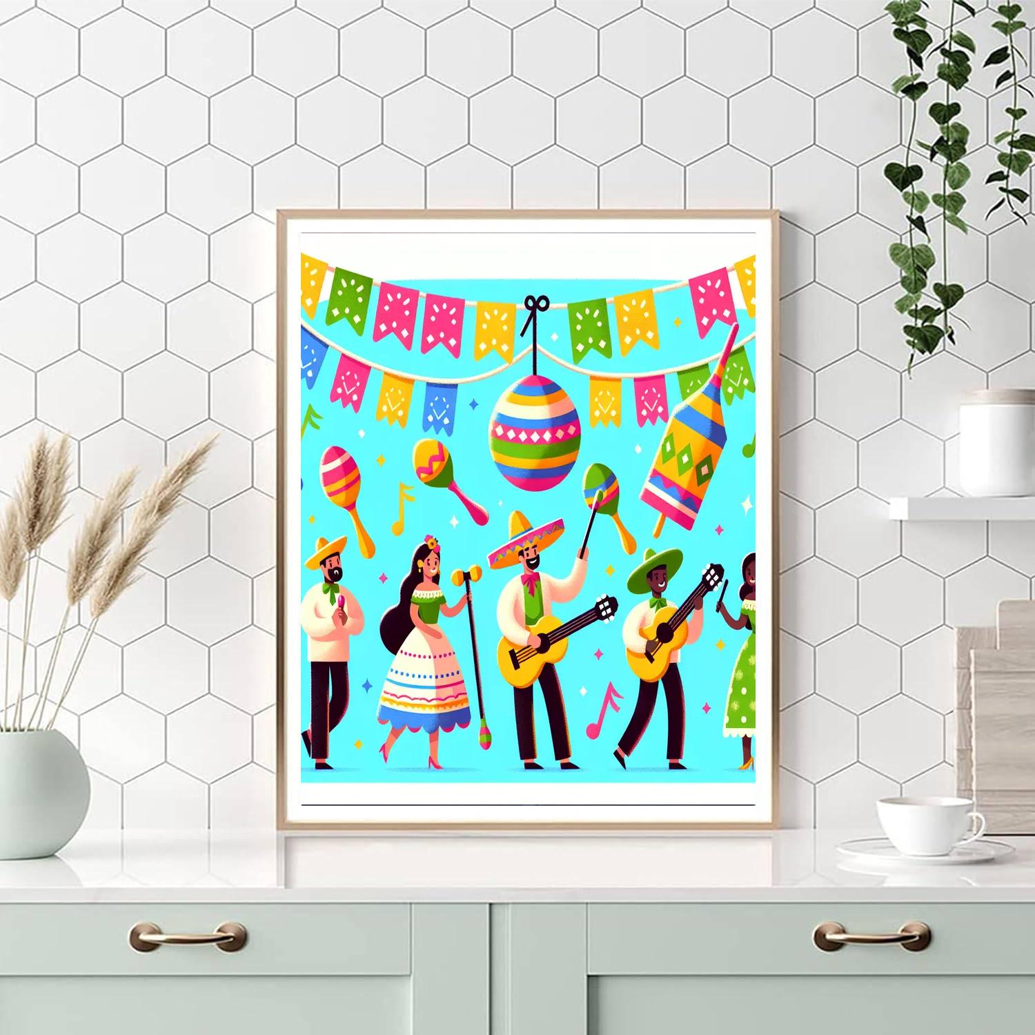Fiesta Fantastica Paint By Numbers Art