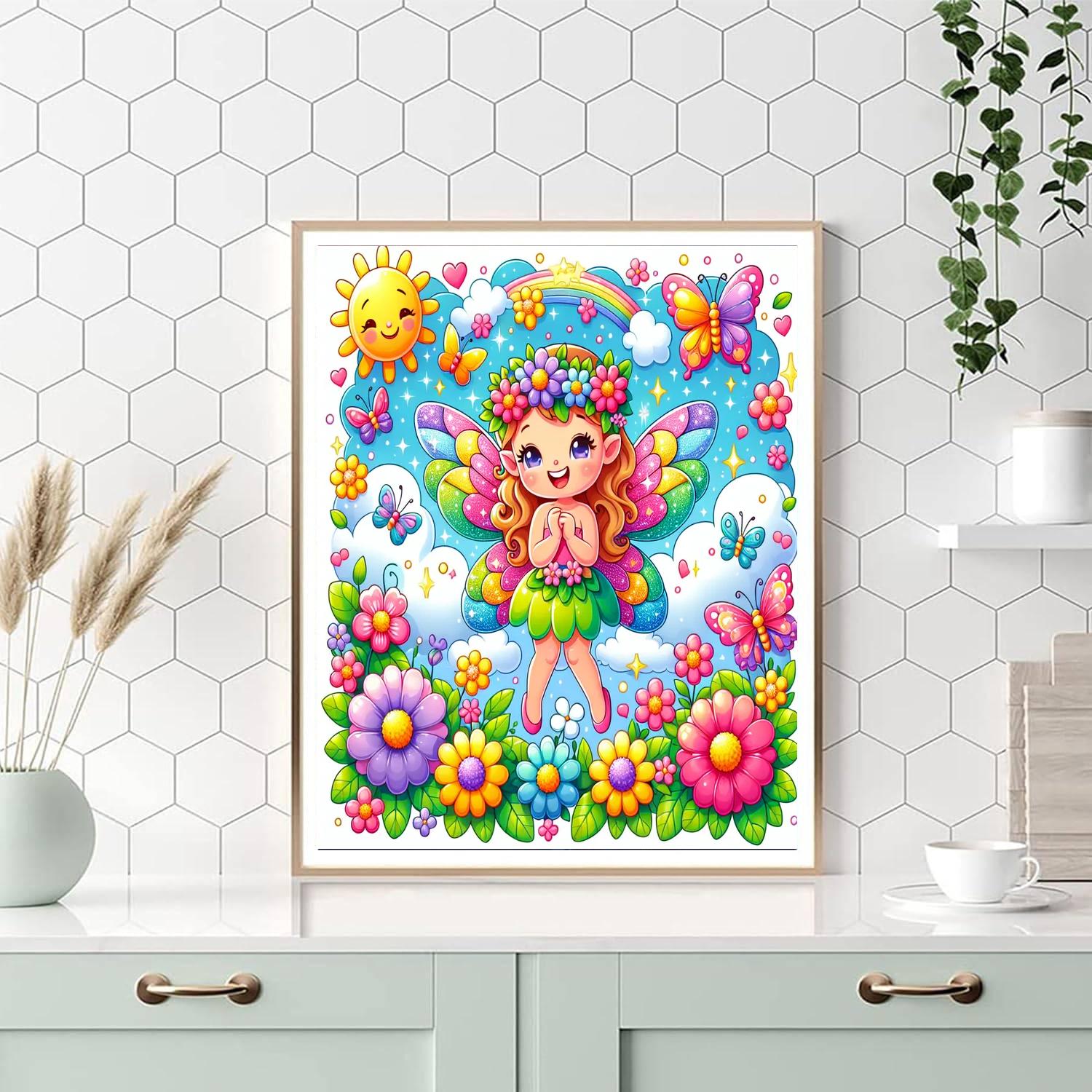 Charming Garden Fairy Numbered Painting Kits