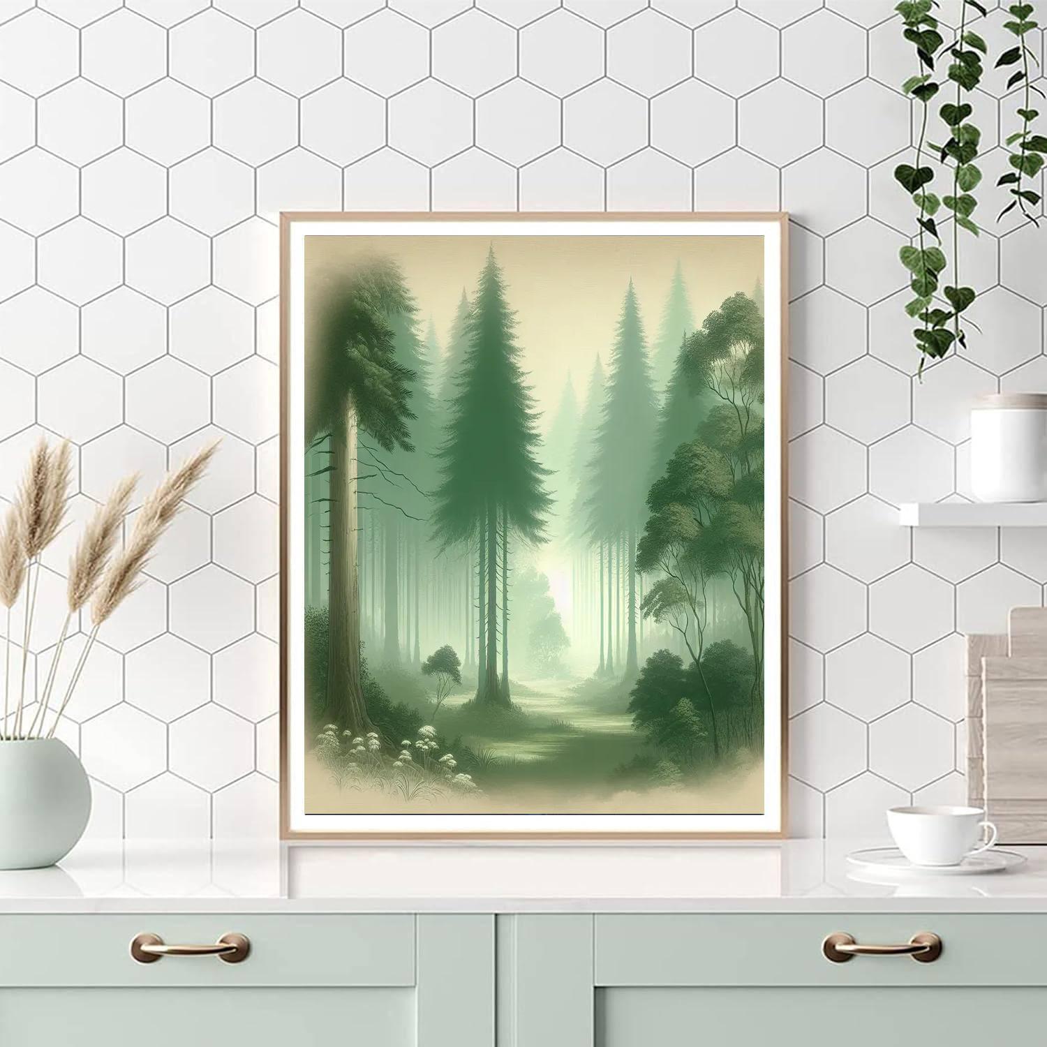 Ethereal Forest Echo Paint By Numbers Art