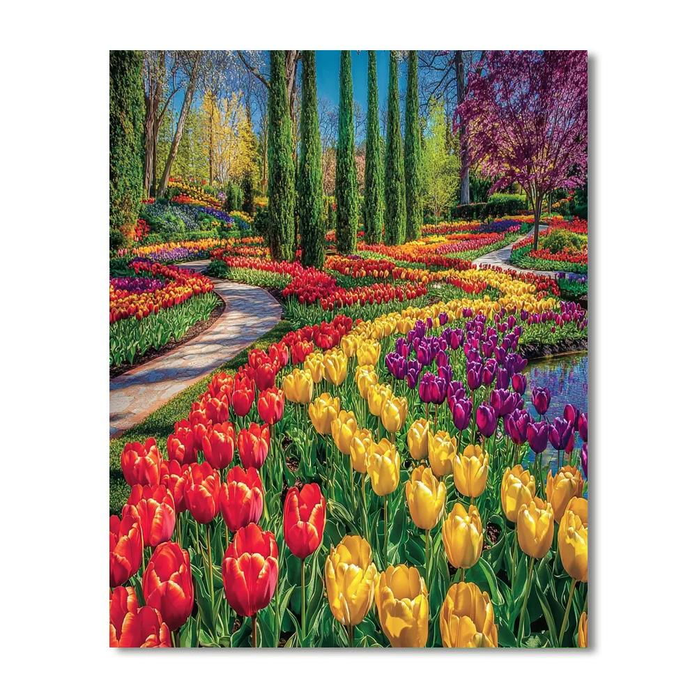 Keukenhof Gardens - Lisse Paint By Color