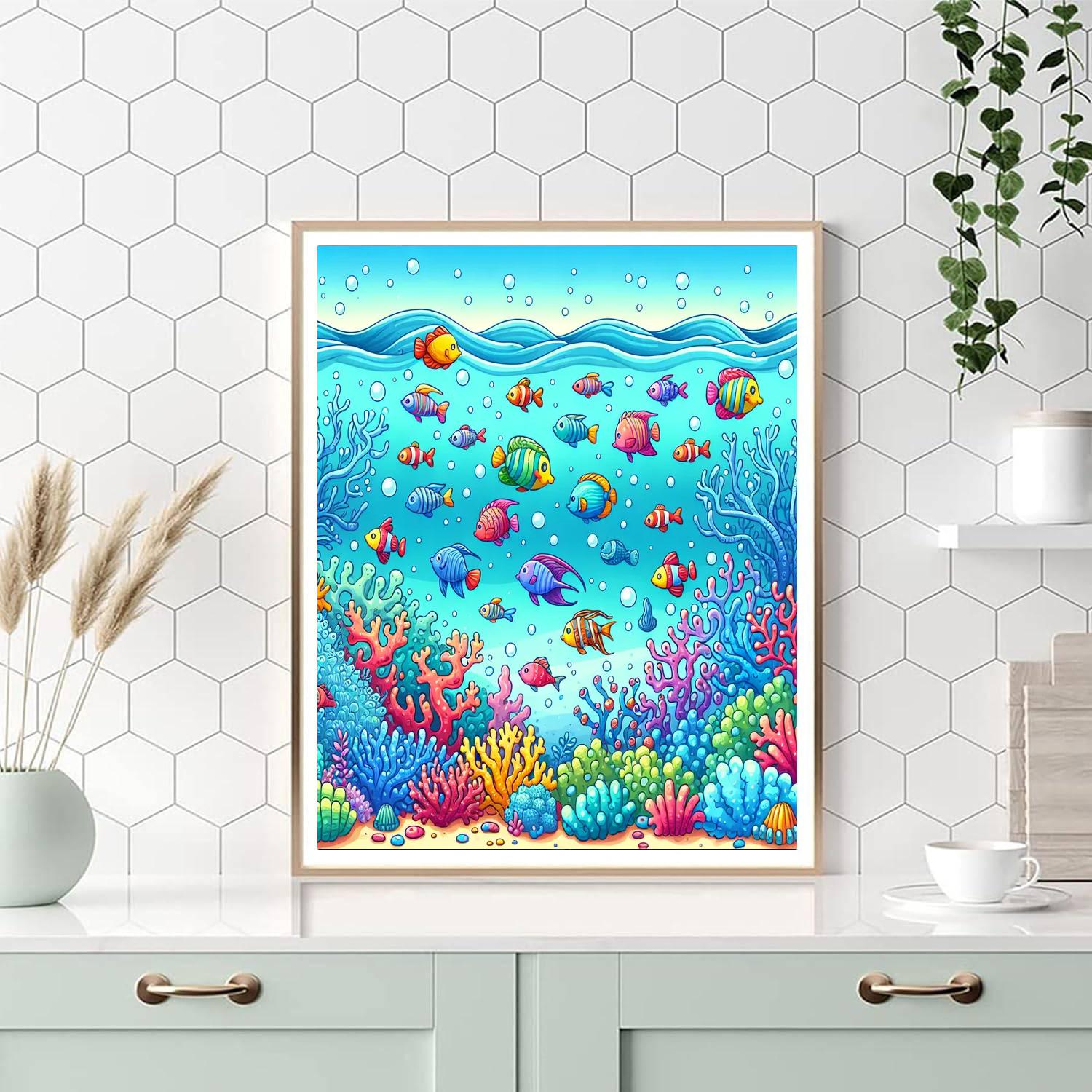 Ocean Discovery Painting Number Kit
