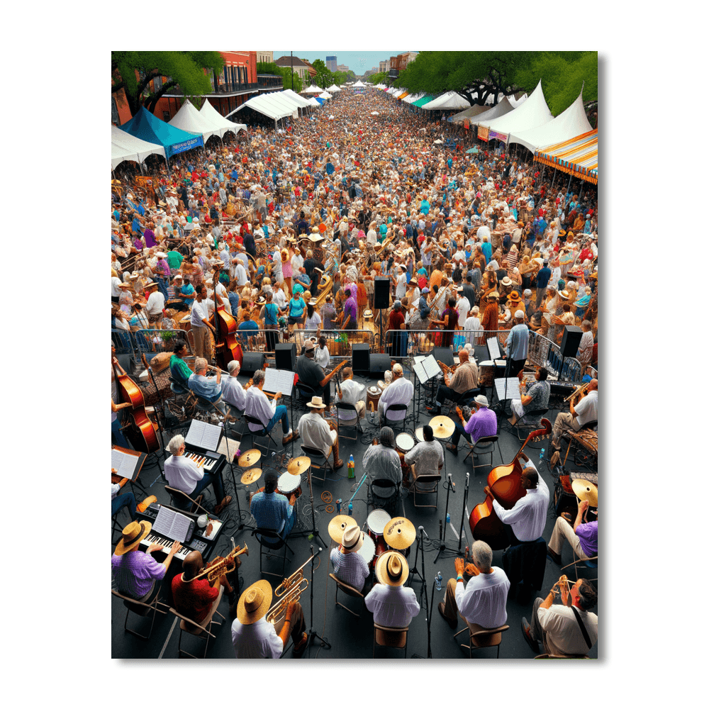 Jazz & Heritage Festival - New Orleans, Usa Painting Number Kit