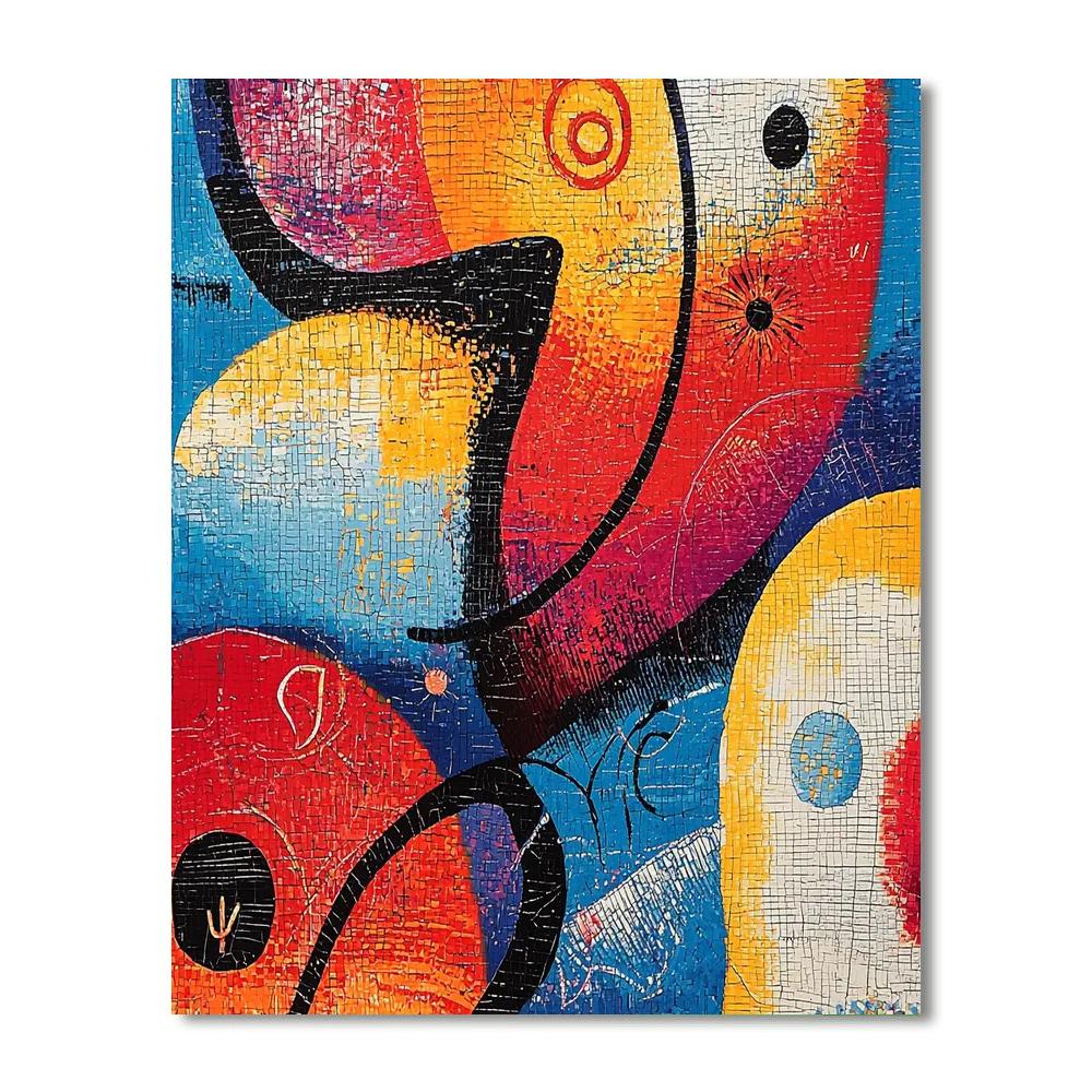 Joan Miró Inspired Mystic Elements  Paint By Numbers Art