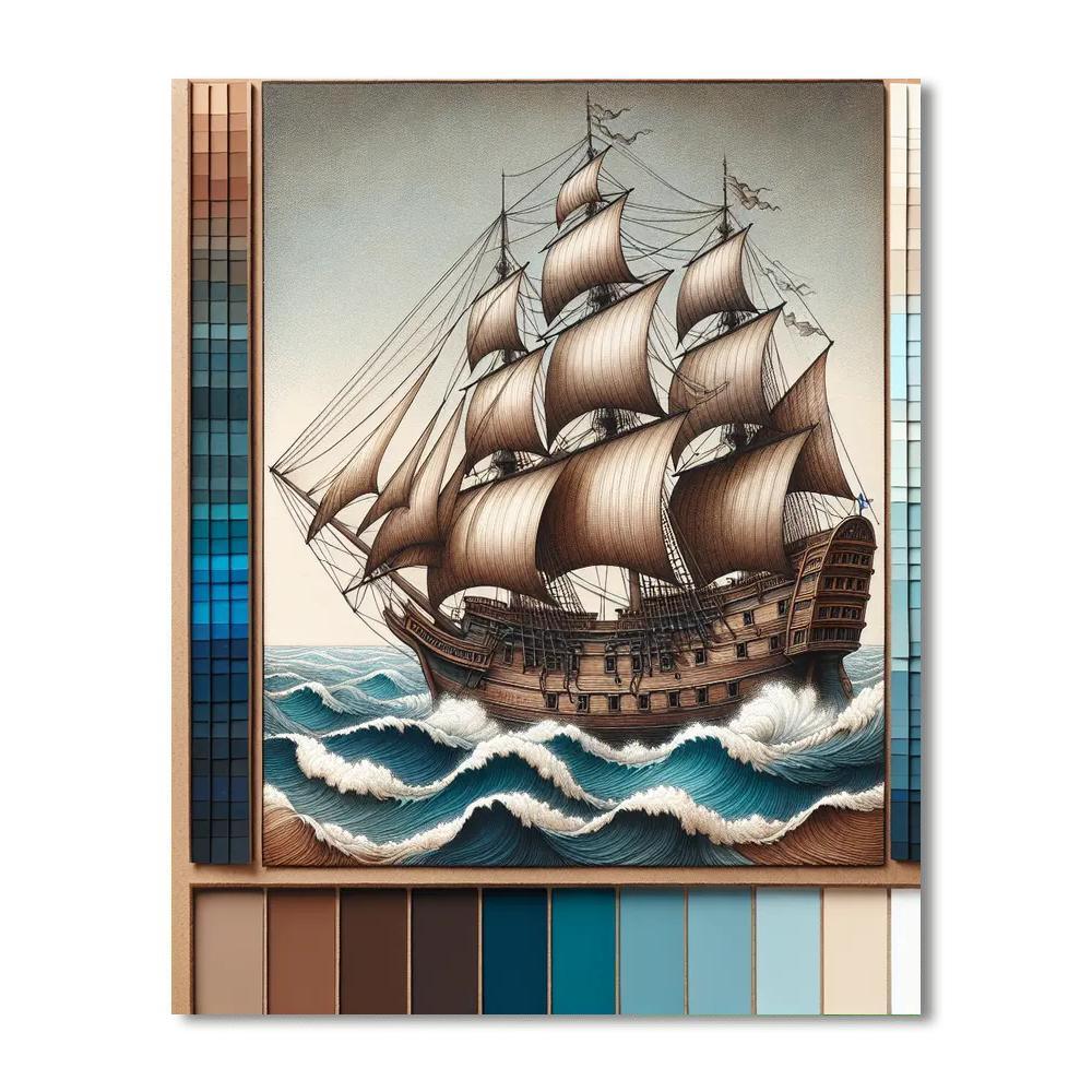 Historical Voyage Celebration Paint By Numbers Art