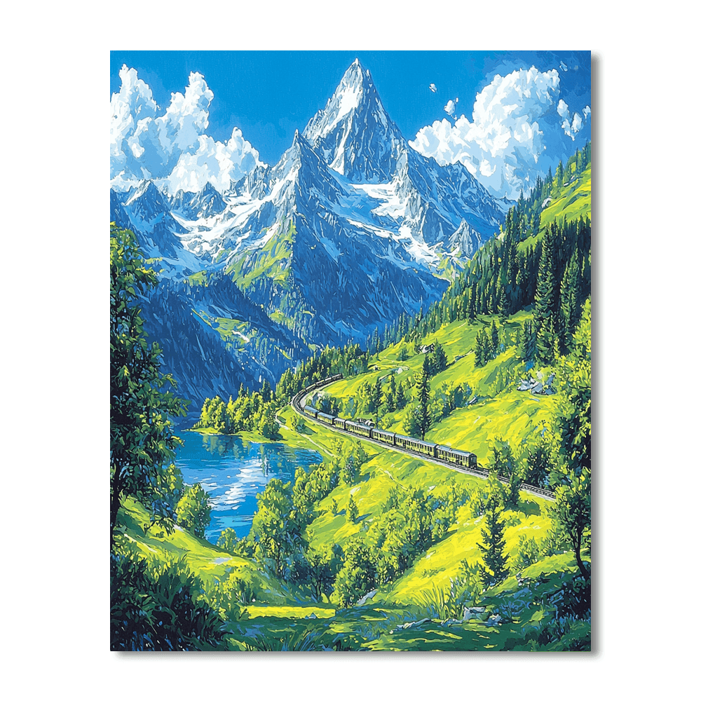 Mount Rigi - Switzerland Paint By Numbers
