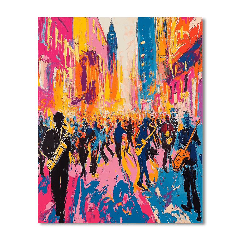 Jean-Michel Basquiat Inspired Street Jazz Festival  Paint By Numbers Kits