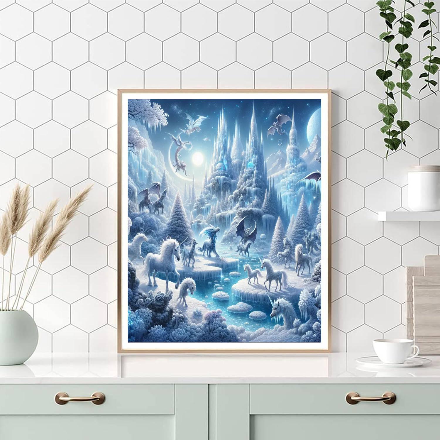 Frosty Fantasy Painting Number Kit