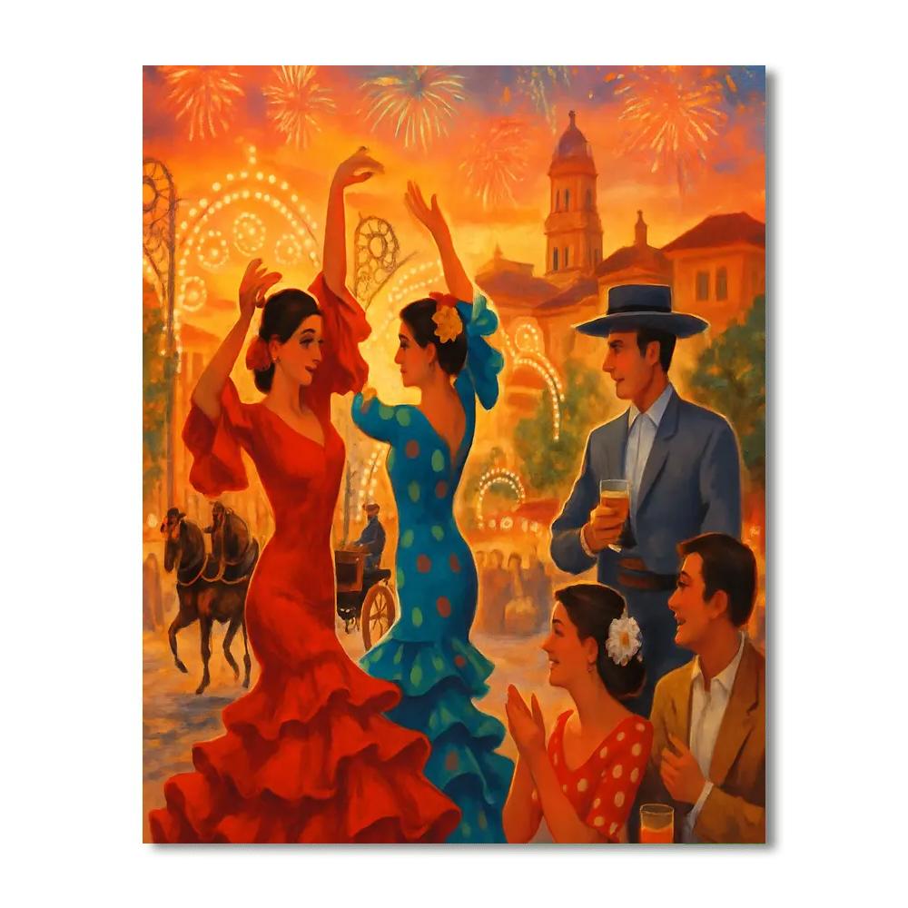 Málaga Feria - Spain Paint By Numbers Kits
