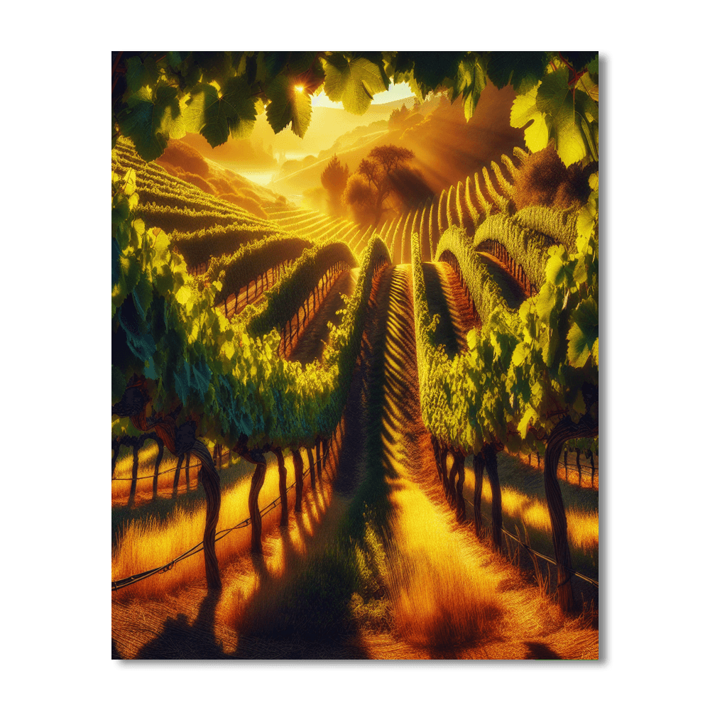 Rustic Vineyard Afternoon Paint By Number