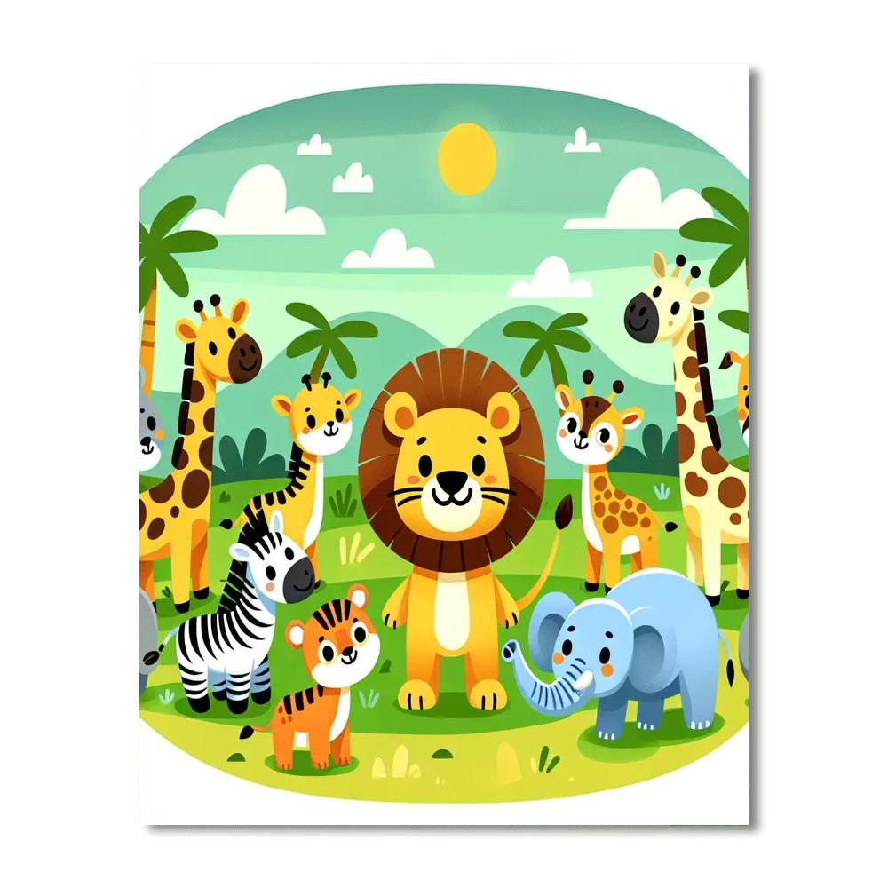 Exciting Animal Expedition Numbered Painting Kits