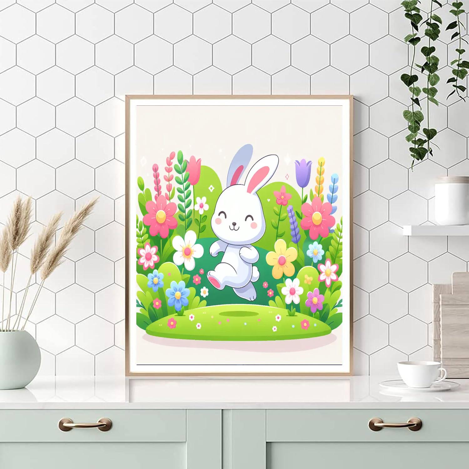 Bunny's Flower Garden Numbered Painting Kits