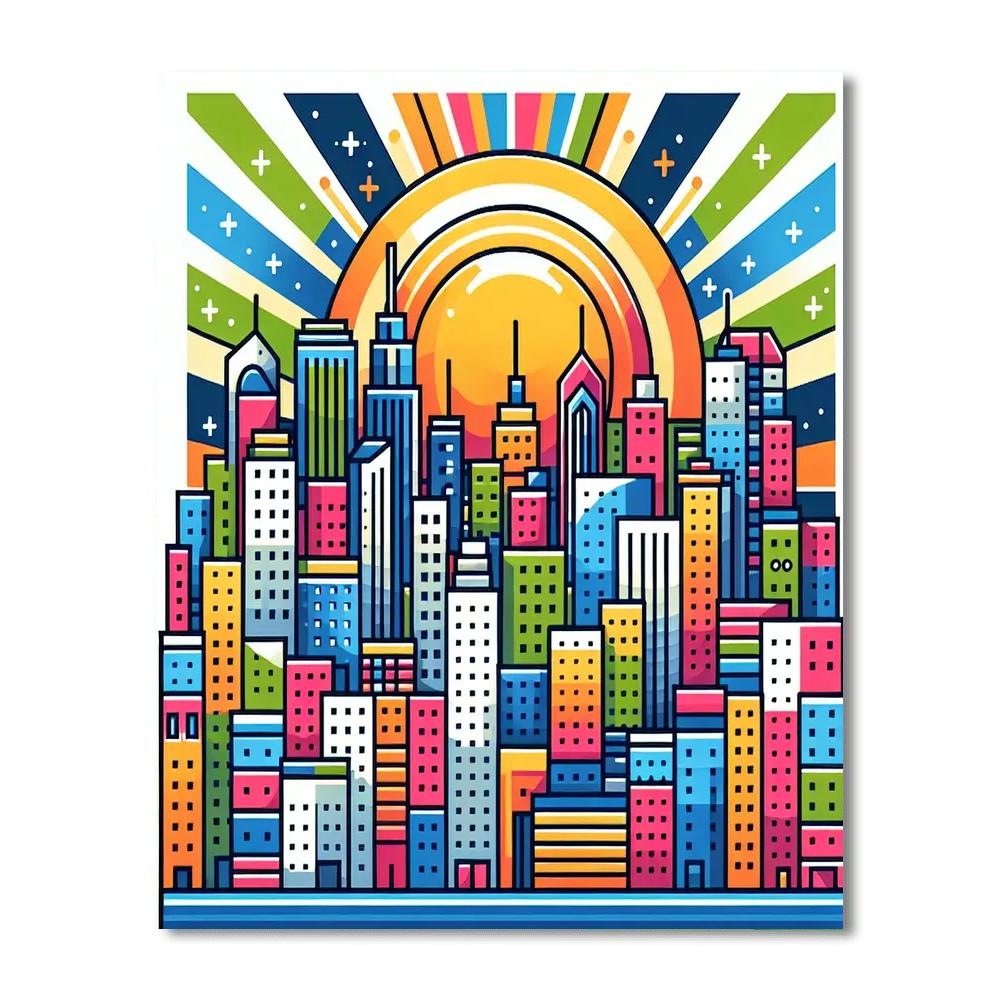 City Skyline Wonders Paint By Numbers