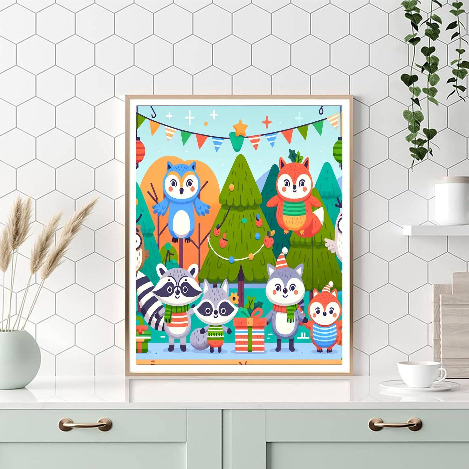 Forest Friends Fiesta Paint By Number