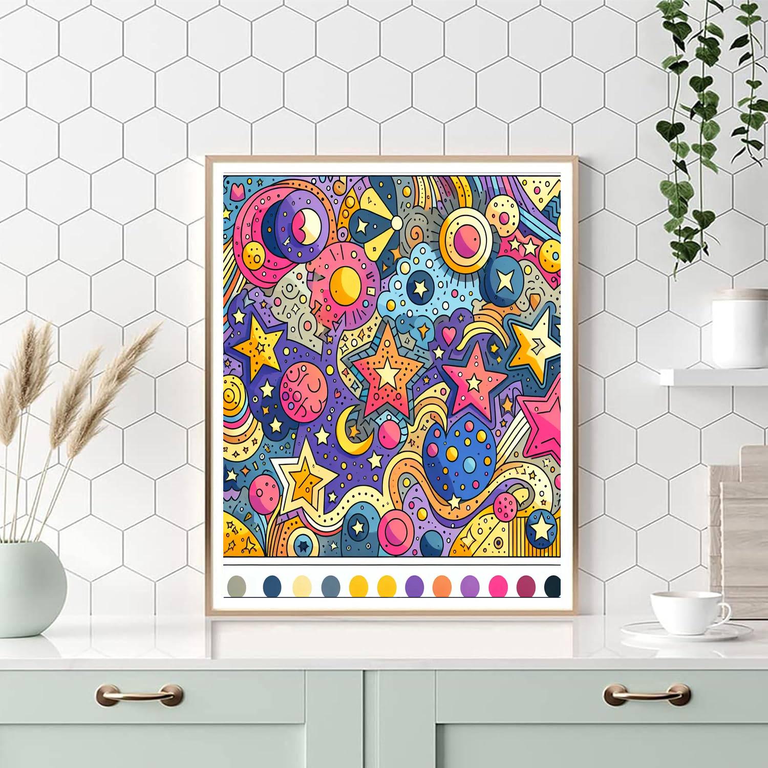 The Adventure Of Colors Painting Number Kit