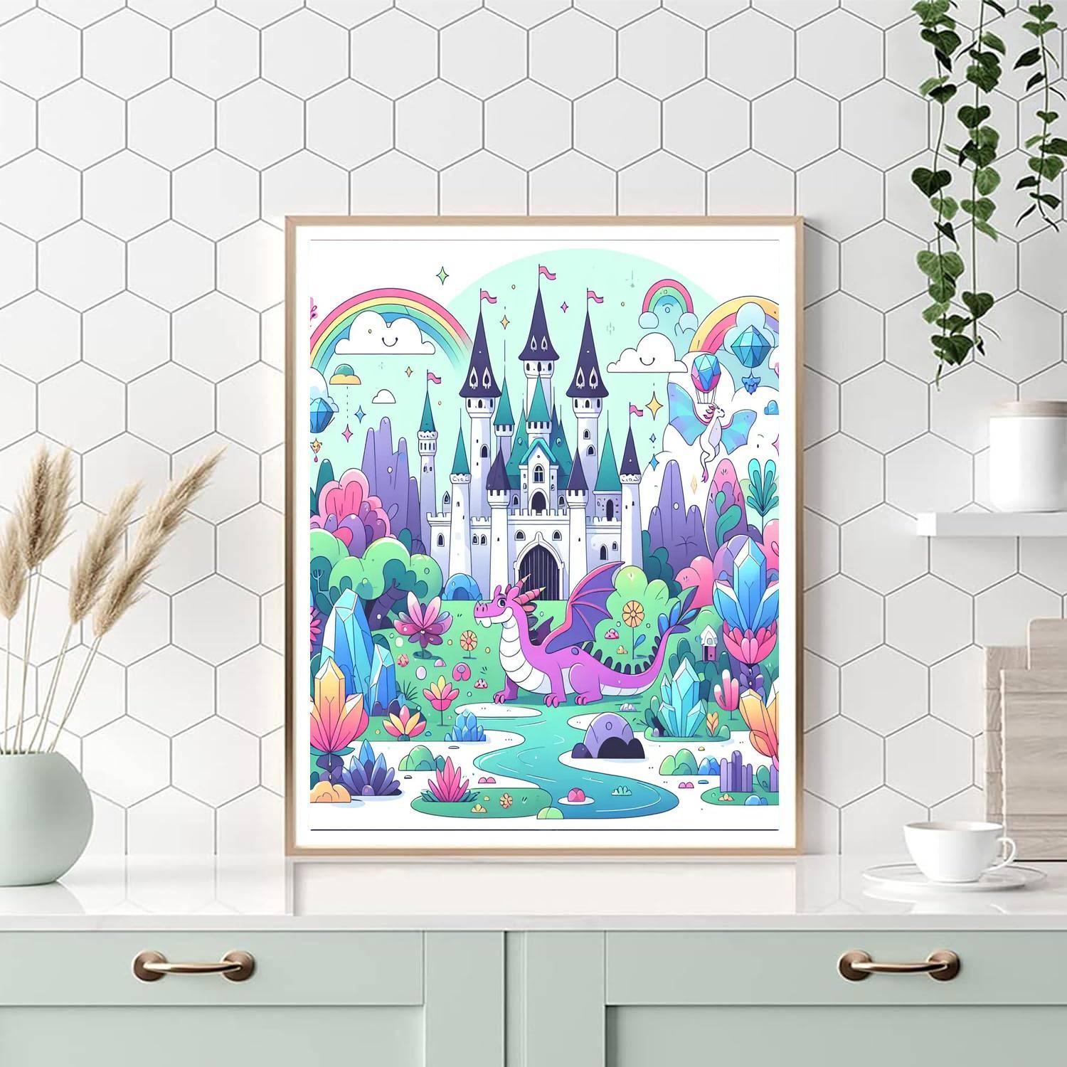 Dreamland Castle Adventure Painting Number Kit