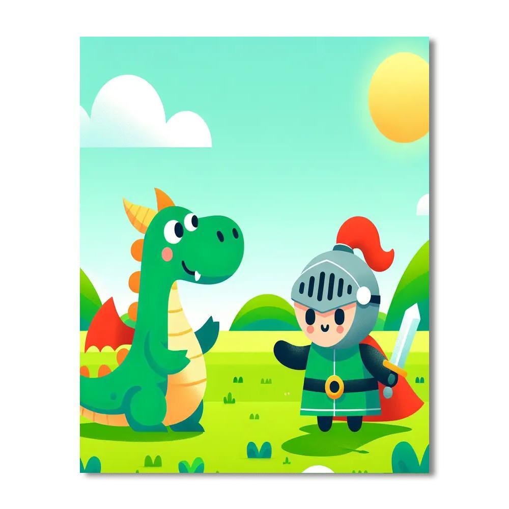 Dragon Kingdom Quest DIY Paint By Numbers