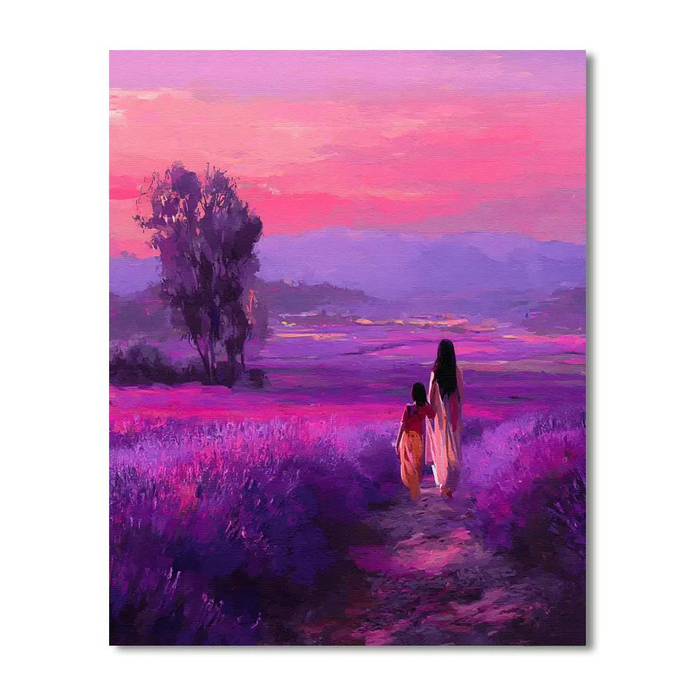 Whispering Love In Lavender Fields DIY Paint By Numbers