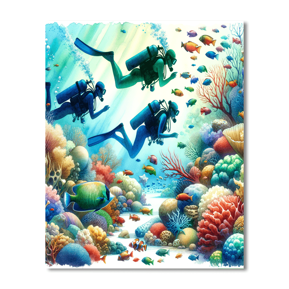 Ocean Treasure Hunt Paint By Color
