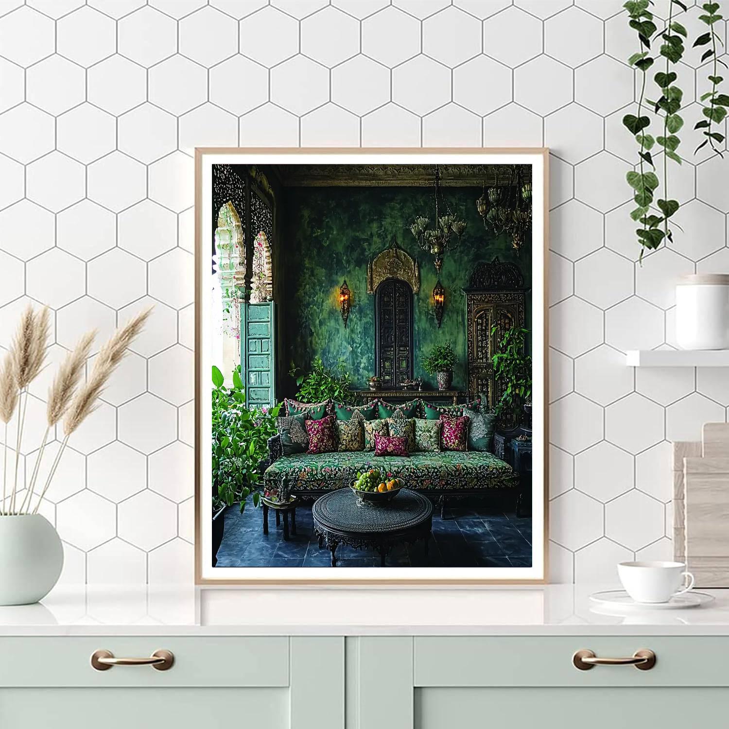 Nandalal Bose Inspired Mystical Gardens Of Monsoon  Paint By Number