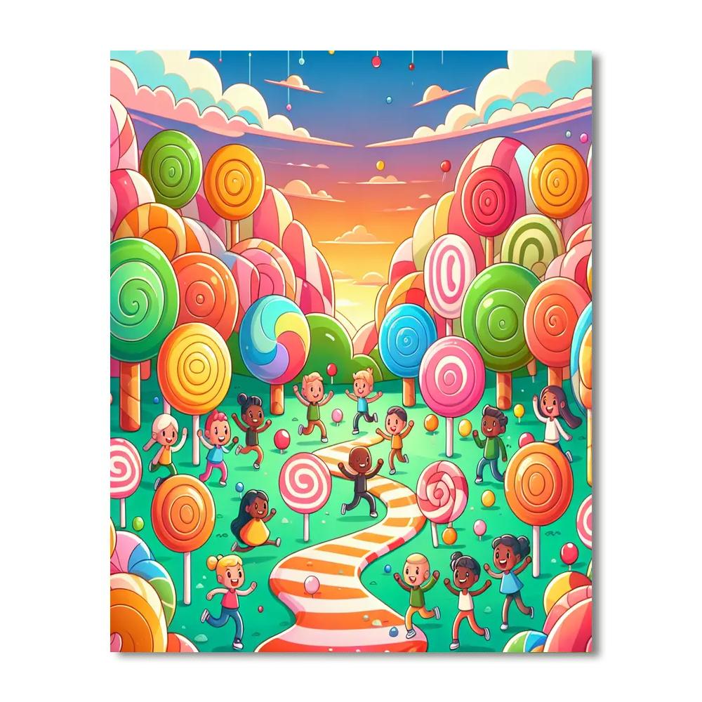 Adventure In Candy Wonderland Paint By Numbers Kits