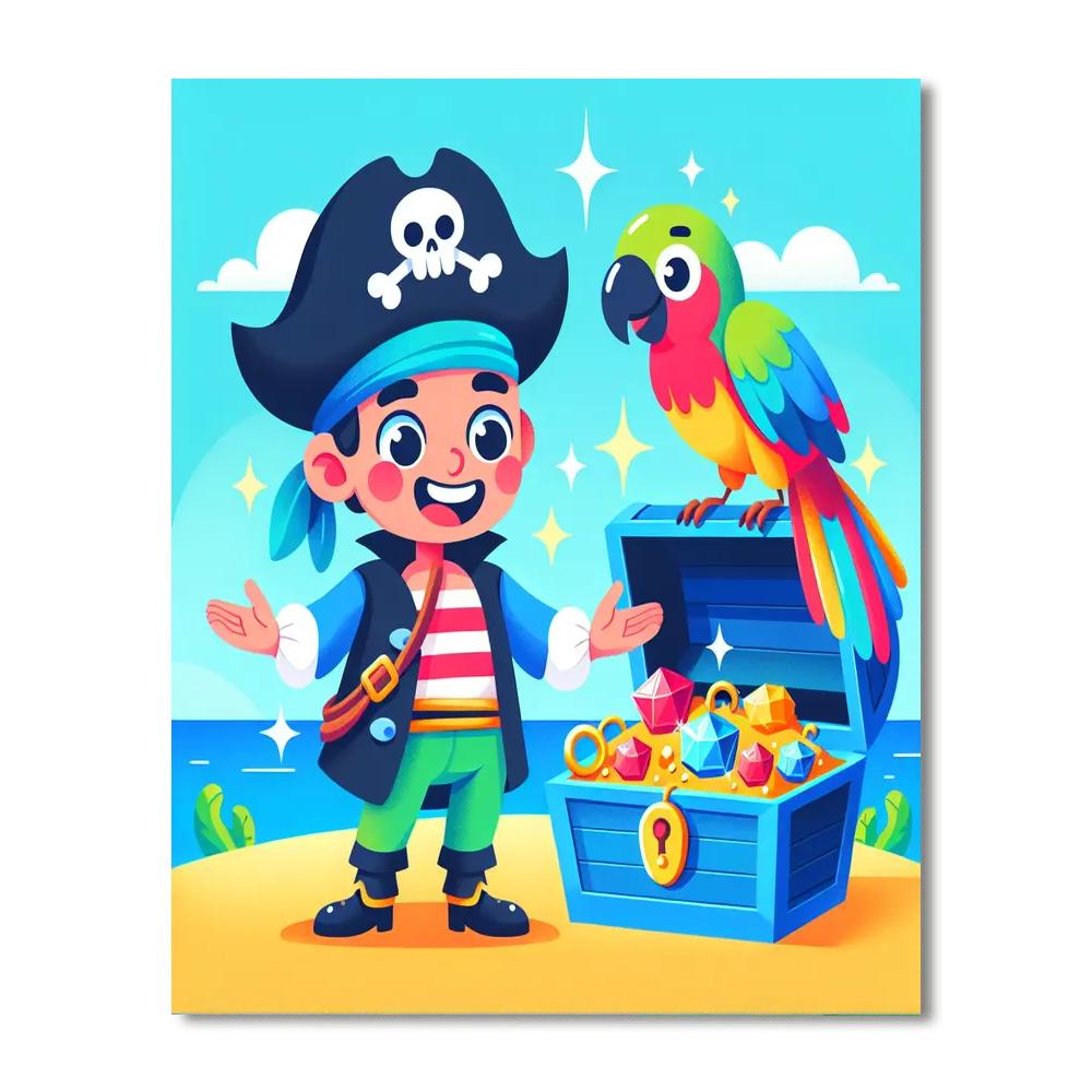 Adventure On Pirate's Cove Number Painting