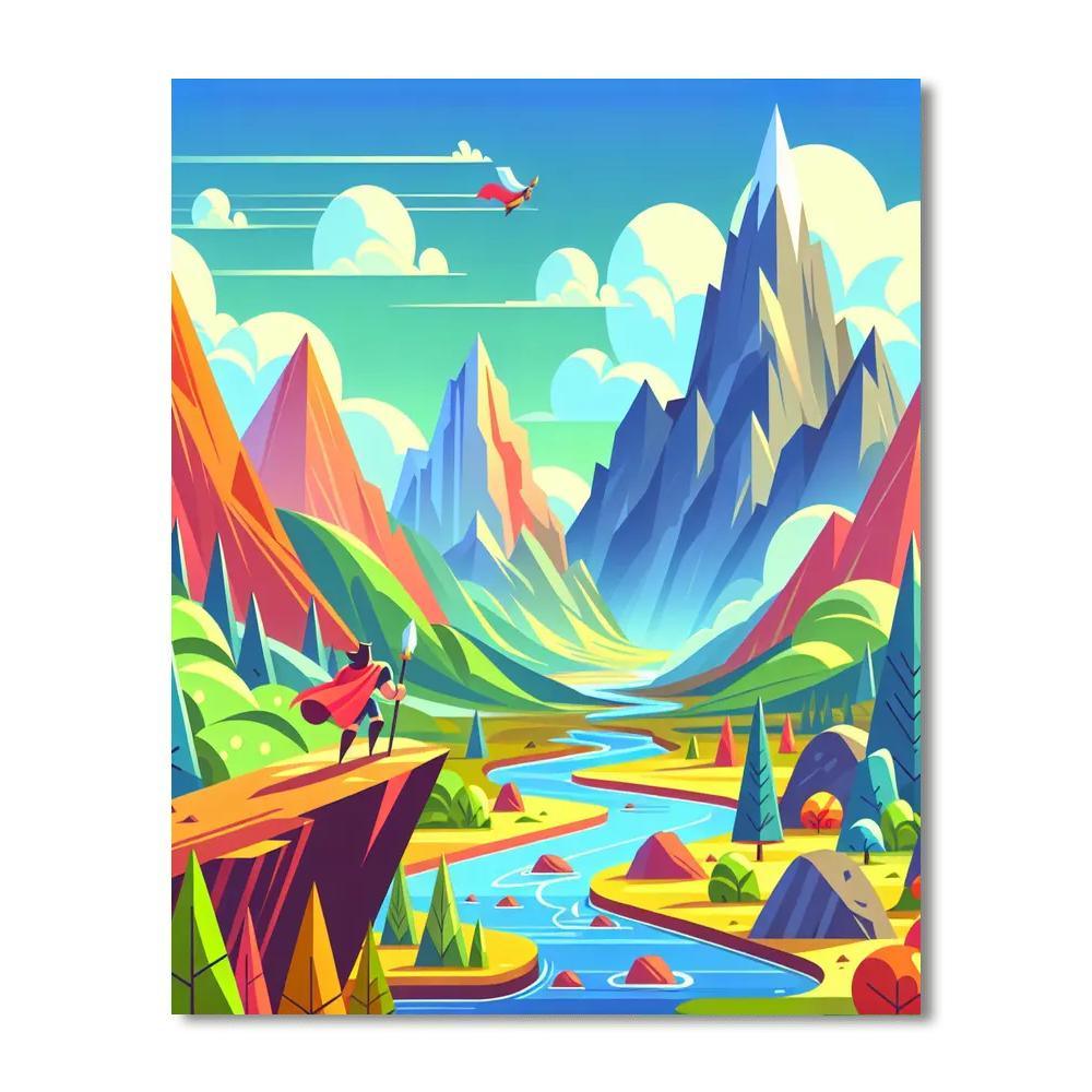 Courageous Quest Paint By Numbers Art