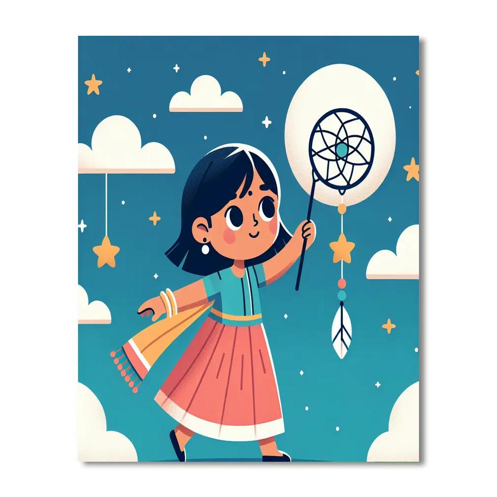 Celestial Star Catcher Paint By Numbers Art
