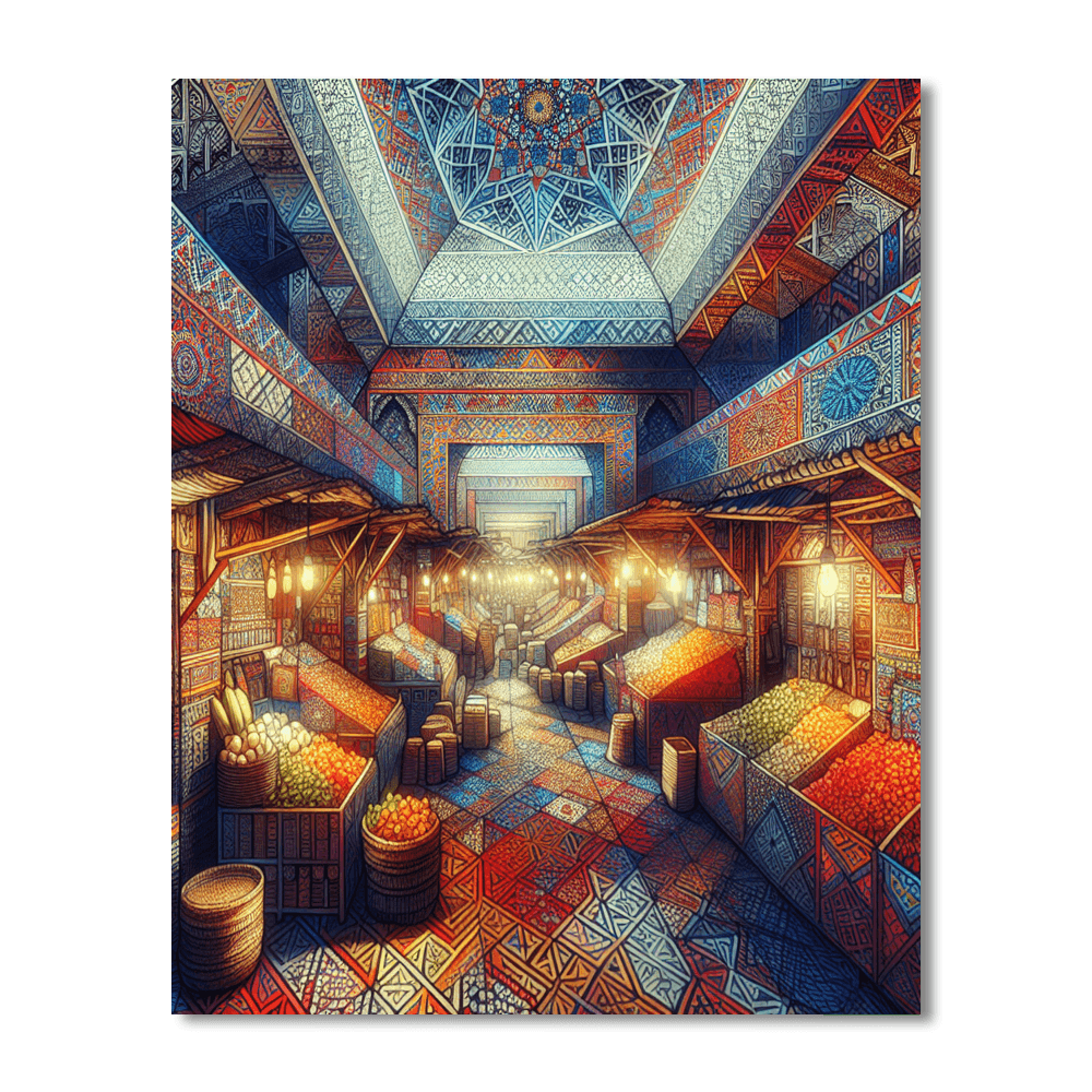 Exotic Moroccan Bazaar Paint By Color