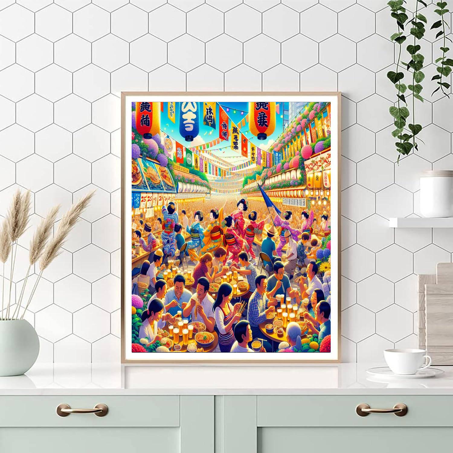 Sapporo Summer Festival Painting Number Kit