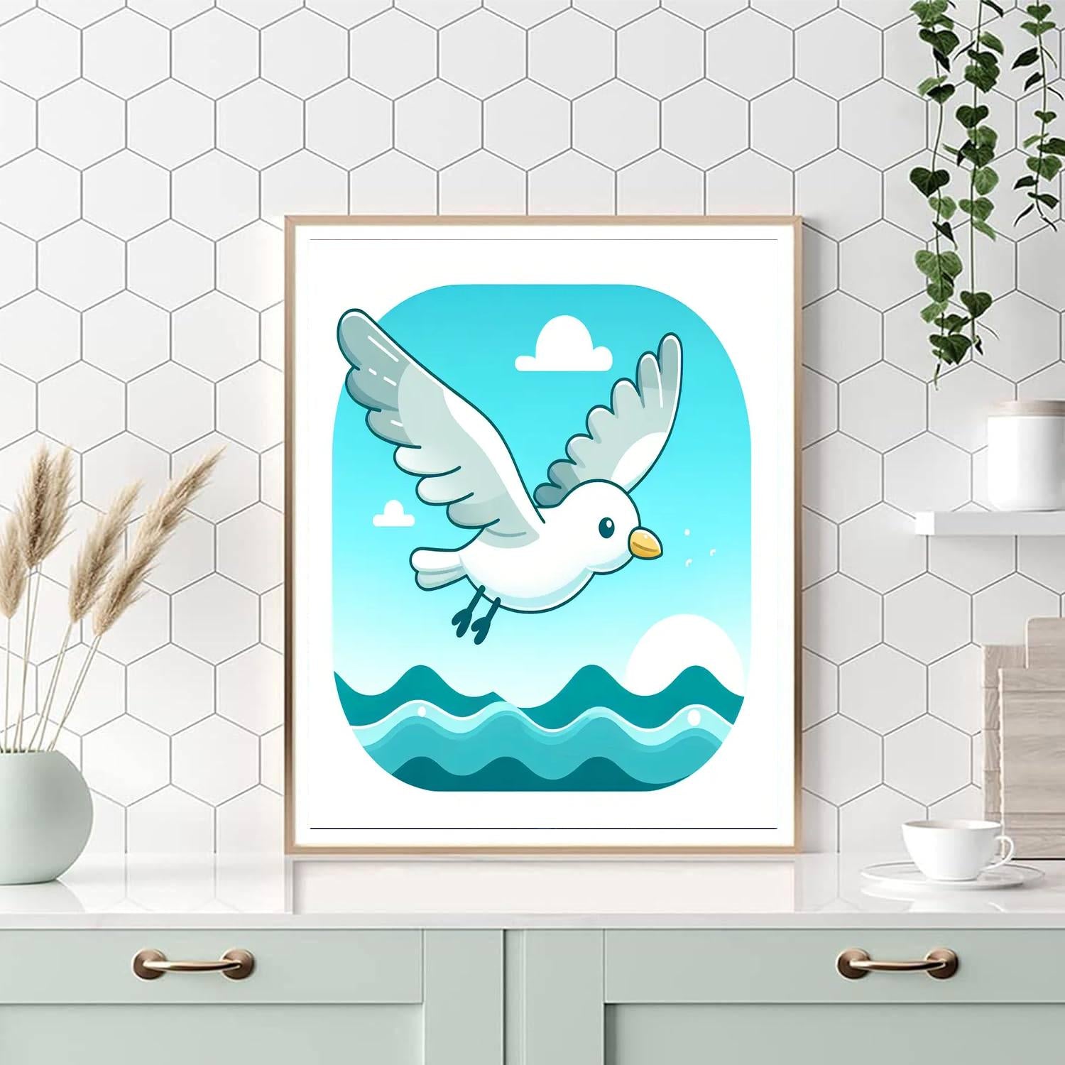 Sprightly Seagull Paint By Number