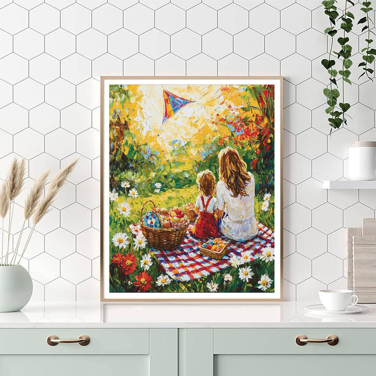 Picnic Of Joy Painting Number Kit