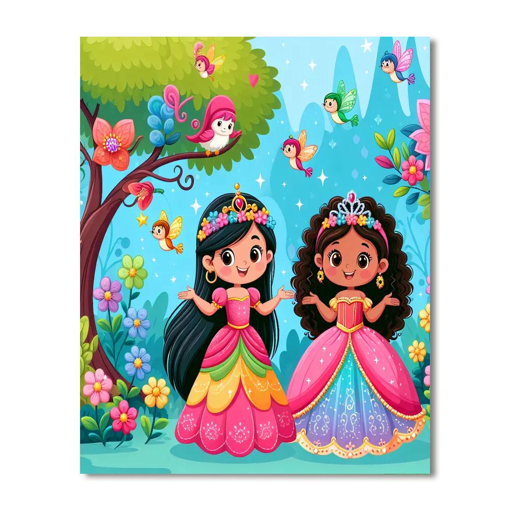Princess Enchanted Garden Paint By Number