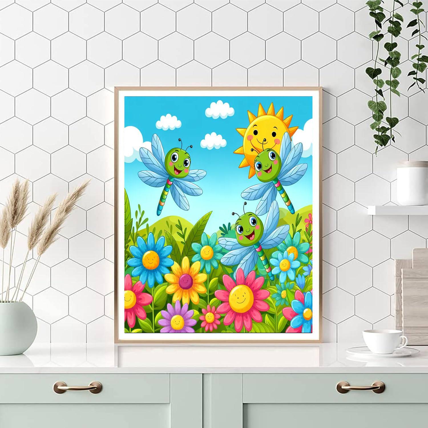 Adventurous Dragonflies Paint By Numbers Kits