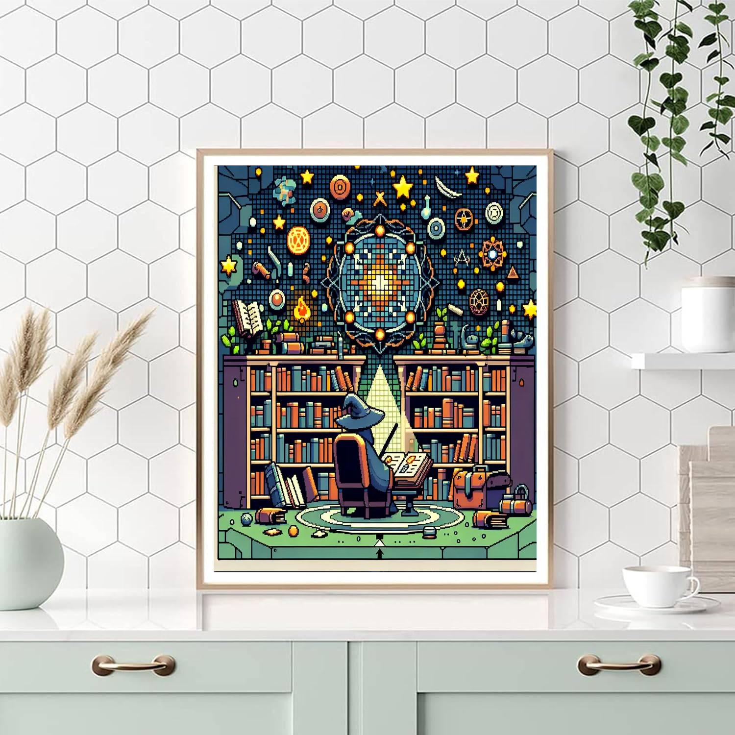 Wizard's Secret Library Paint By Number