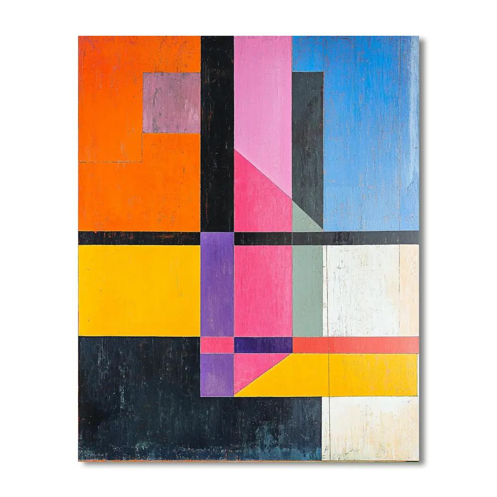 Kazimir Malevich Inspired Contrast Of Space  Paint By Color