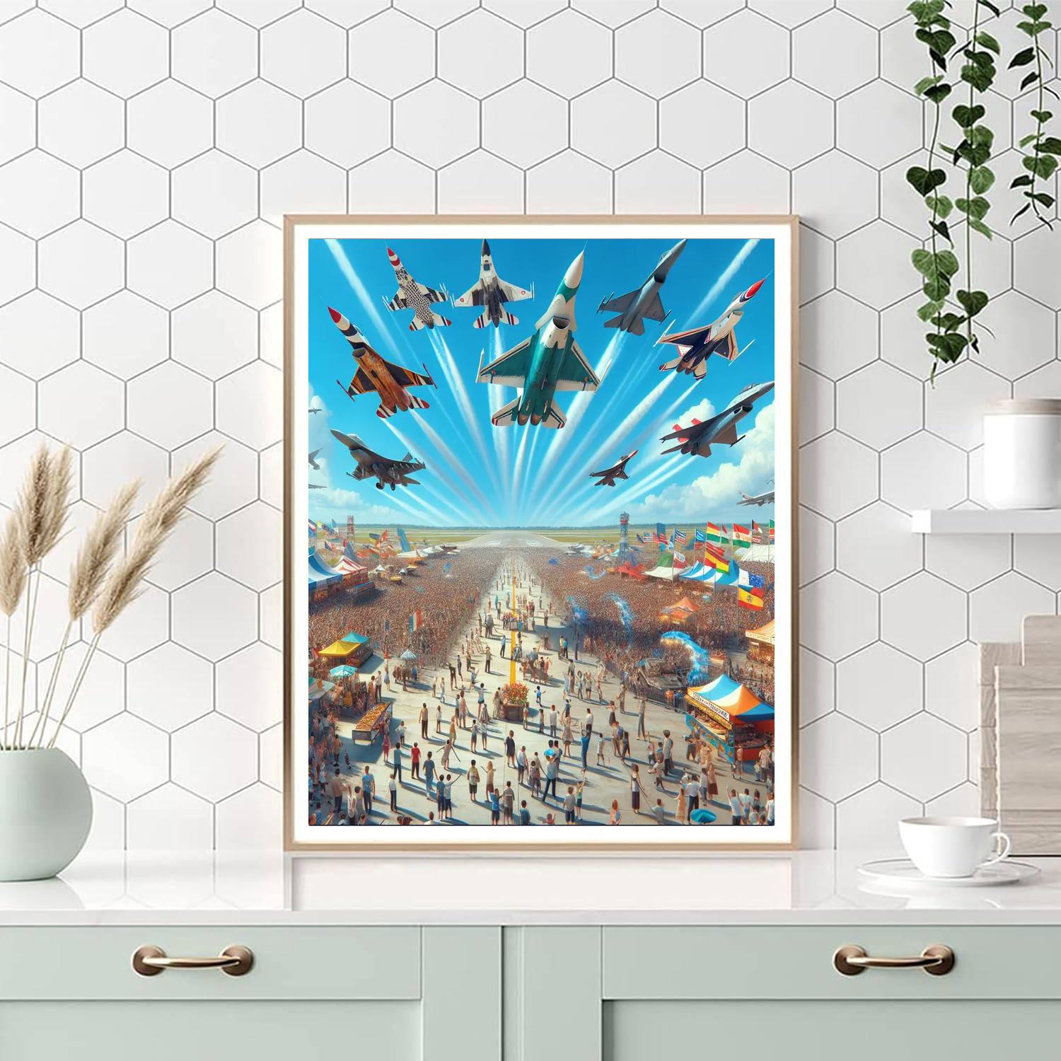 Wings Over Houston Airshow Number Painting
