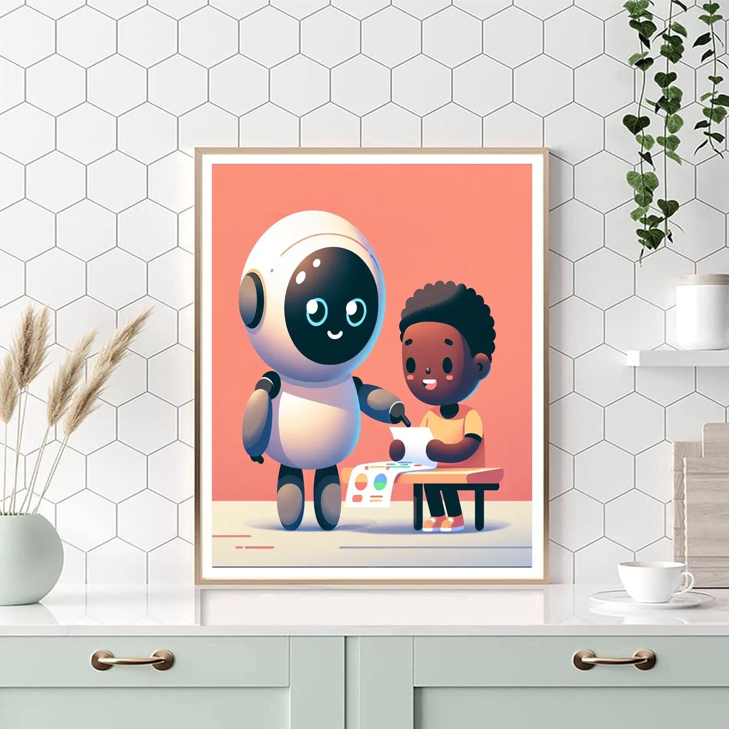 Robot Revolution Journey Painting Number Kit