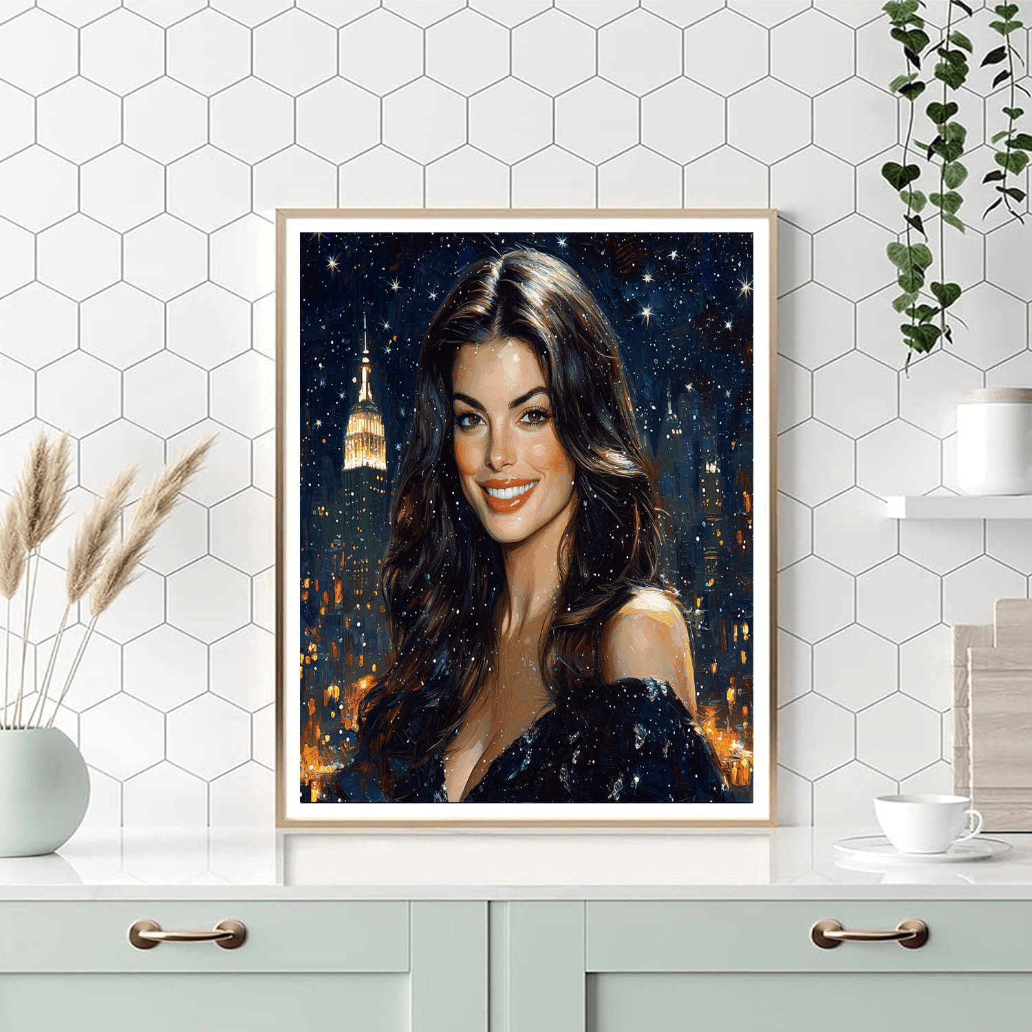 Anne Hathaway: Enchanting The World From Gotham To Les Misérables Paint By Numbers Art