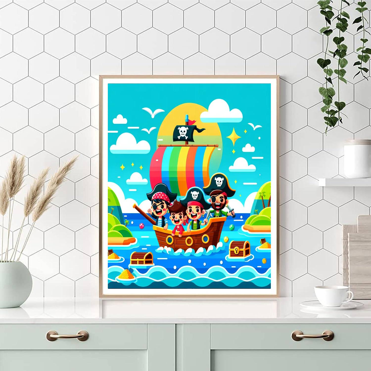 Charming Pirates Number Painting