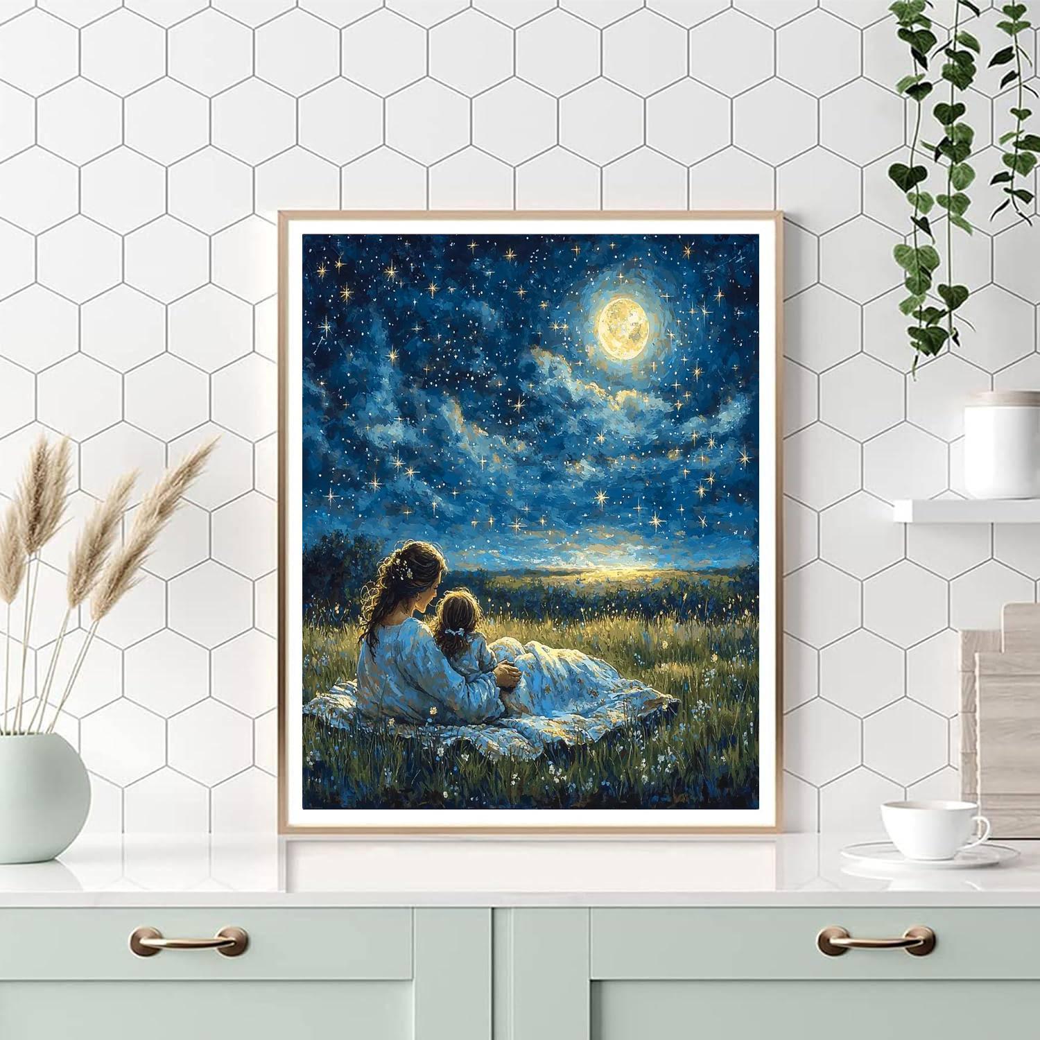Stargazing Together DIY Paint By Numbers