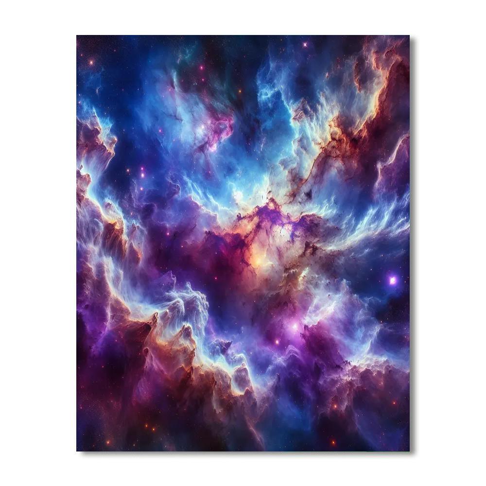 Celestial Nebula Majesty Paint By Color