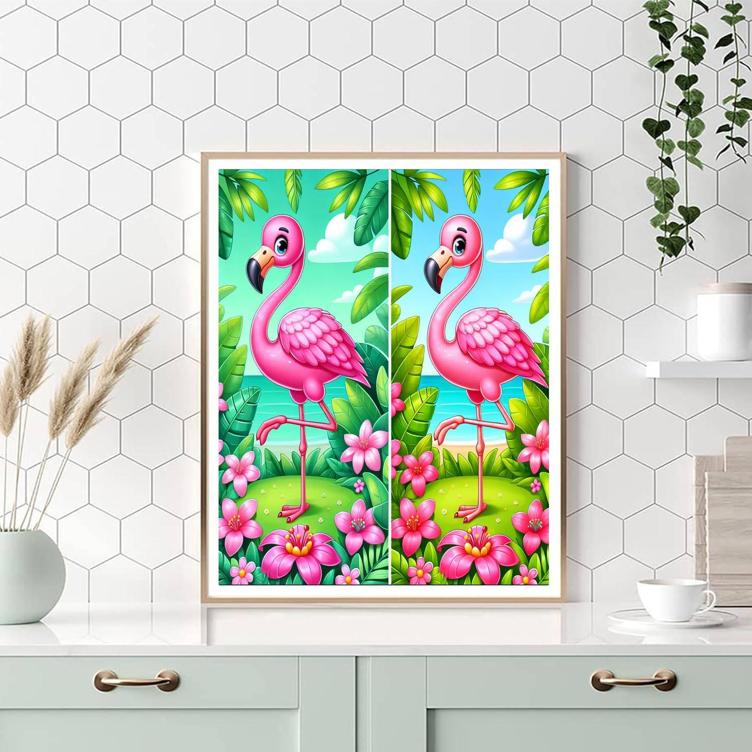Charming Flamingo DIY Paint By Numbers