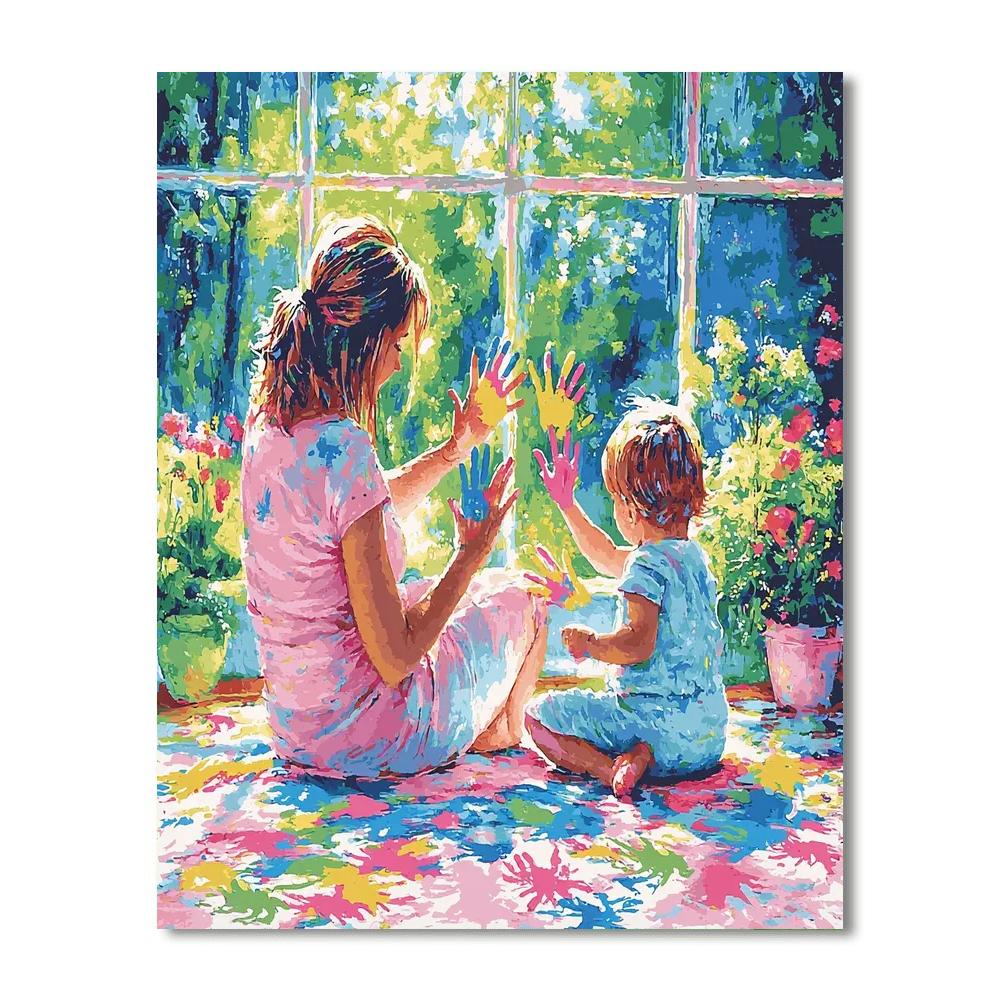 Handprints Of Love Number Painting