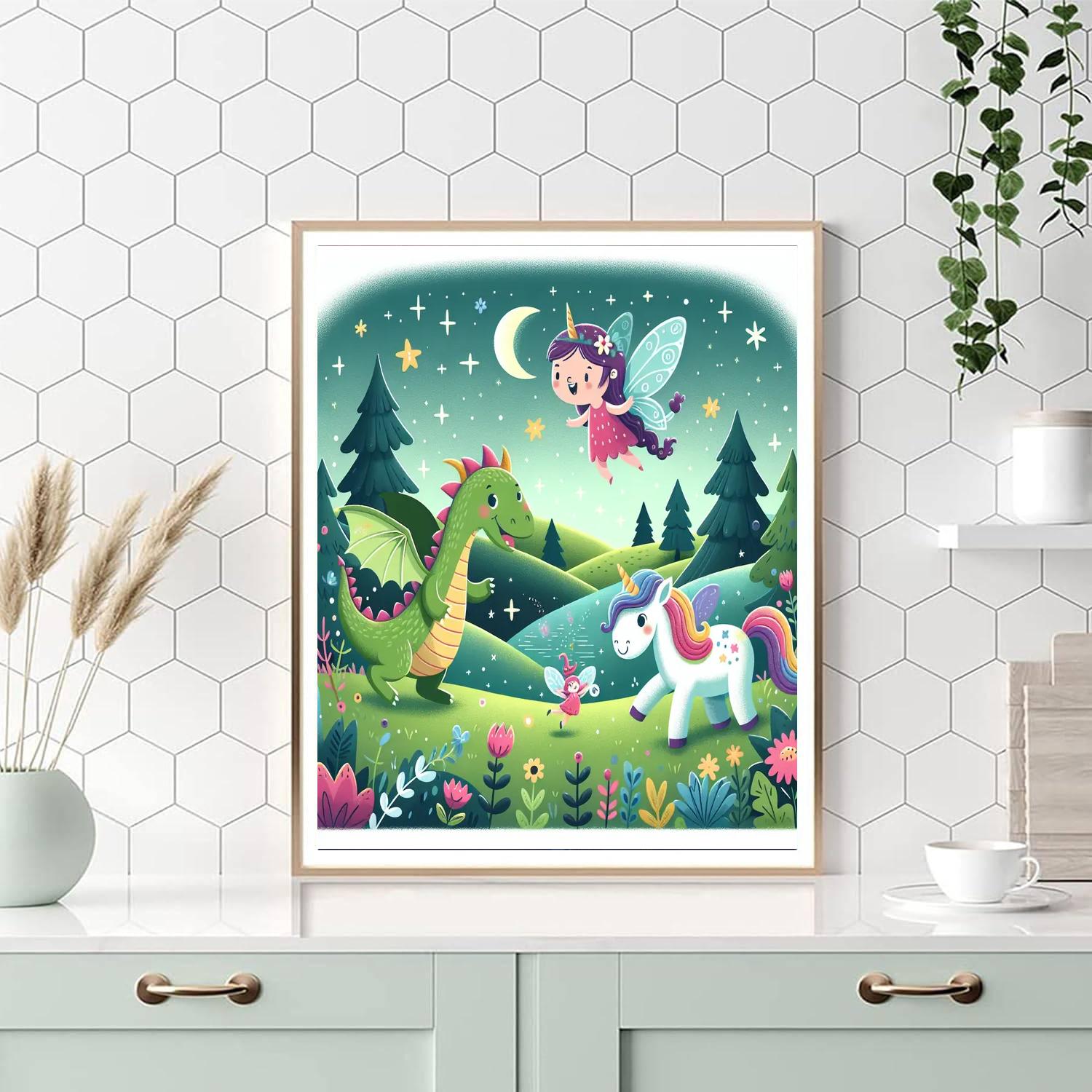 Charming Fairy Tale Creatures Numbered Painting Kits