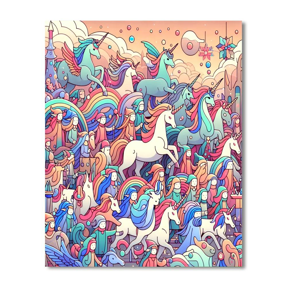 Fantasy Parade Paint By Numbers Art
