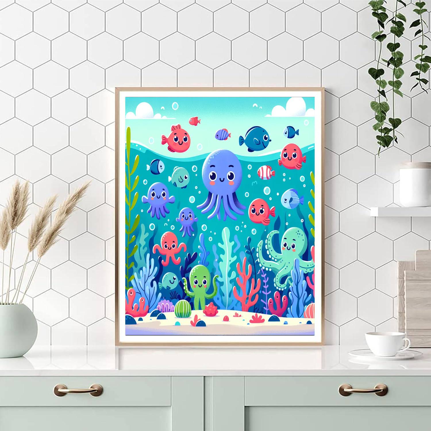 Dreamy Undersea Fantasy Paint By Color